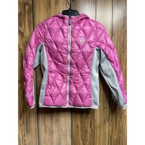 Gerry Down Hooded Puffer Jacket Kids Girl Youth Med 10-12 Pink Winter Coat Light